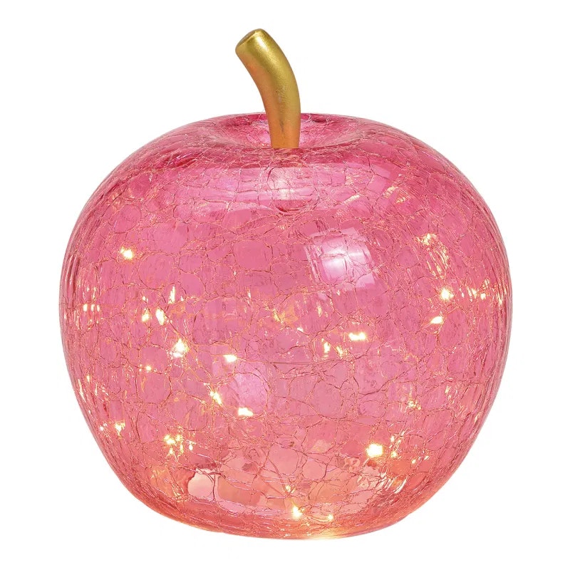 Glas Äpple med 30 ledljus