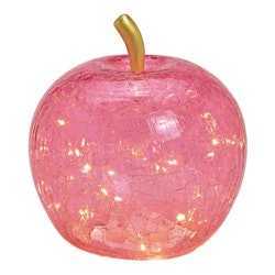 Glas Äpple med 30 ledljus