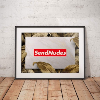 Send Nudes - Tropical Poster