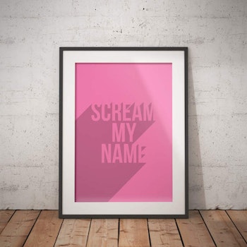 Scream My Name Poster