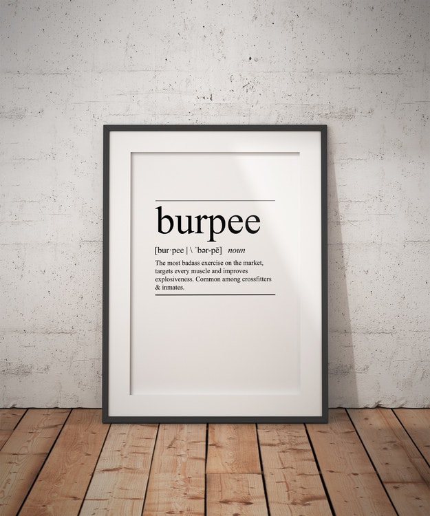 Burpee Poster