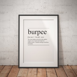 Burpee Poster