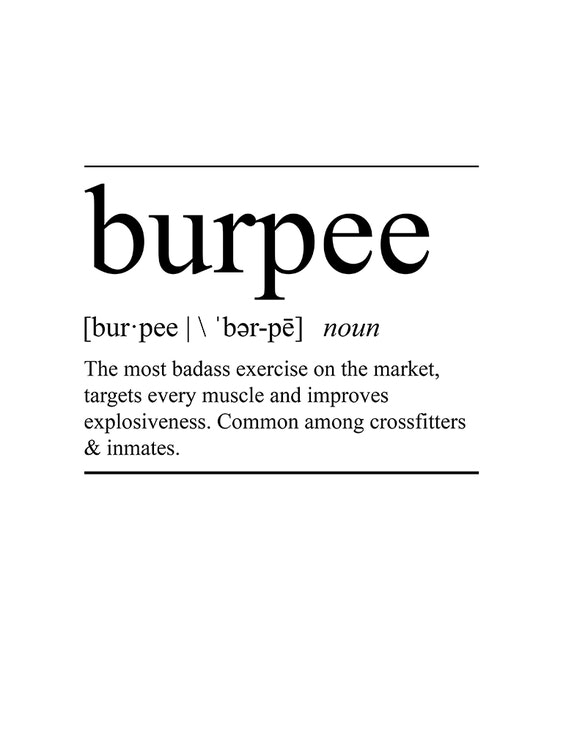 Burpee Poster