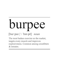 Burpee Poster