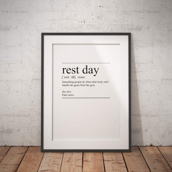 Rest Day Poster