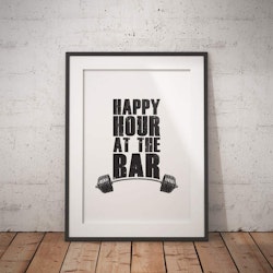Happy Hour At The Bar Poster