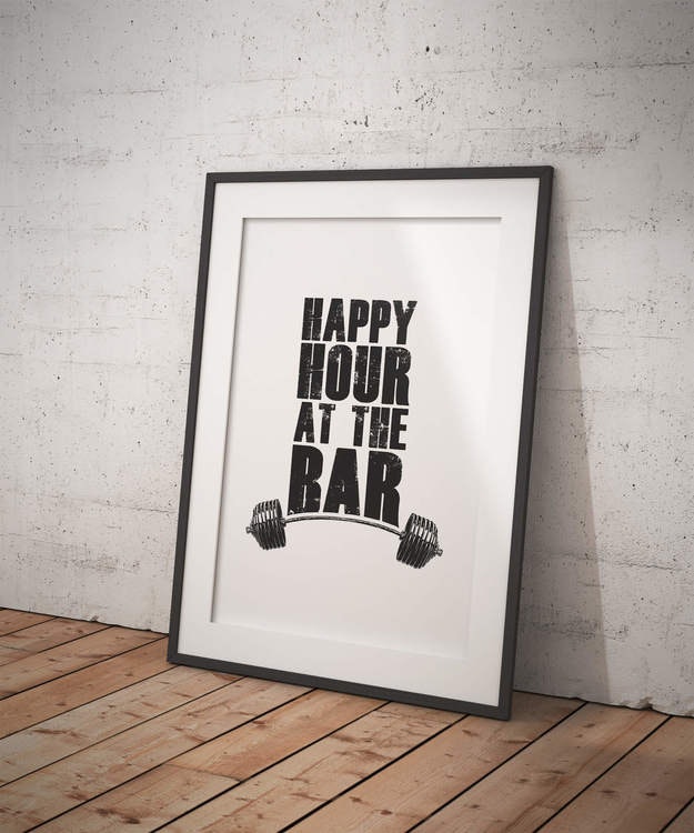 Happy Hour At The Bar Poster