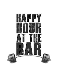 Happy Hour At The Bar Poster