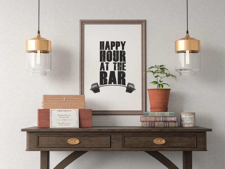 Happy Hour At The Bar Poster