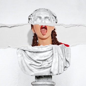 Statue Mouth Poster