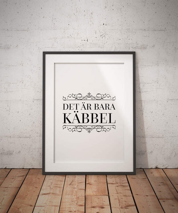 Det Är Bara Käbbel Poster