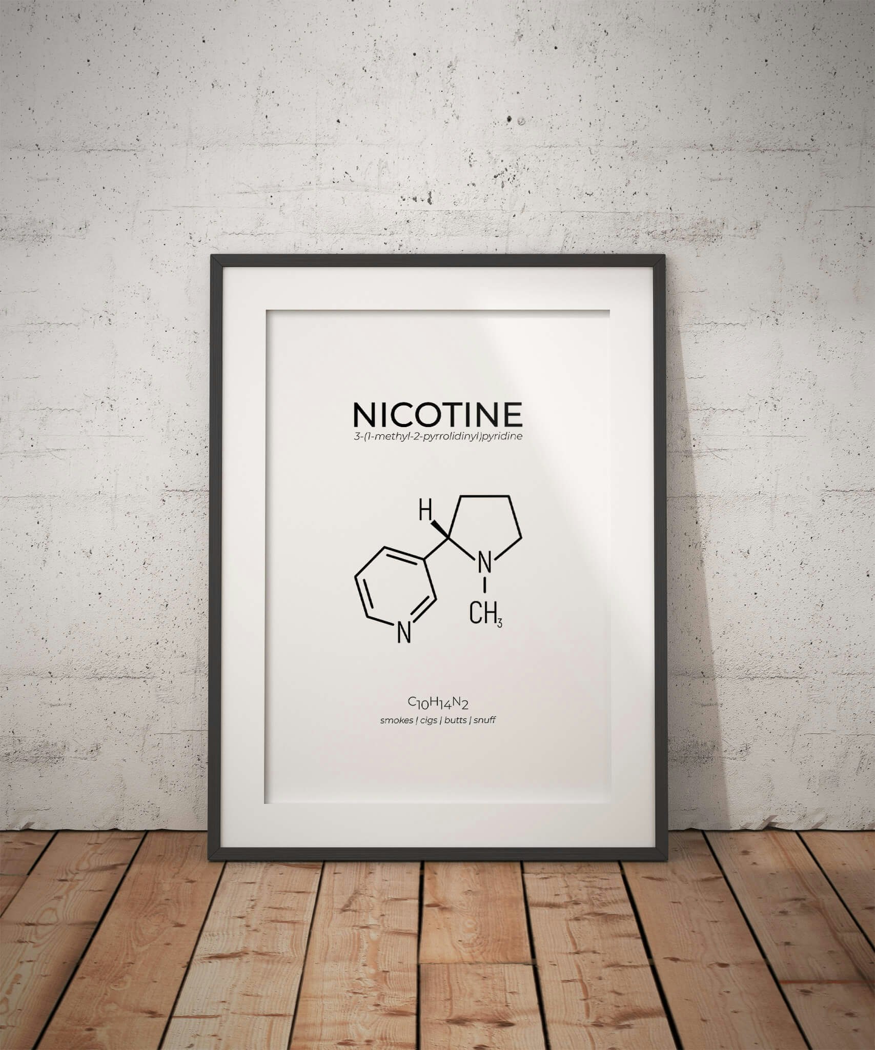 Nicotine - Kemi Poster - Art Riot - Roliga, sarkastiska och unika posters!