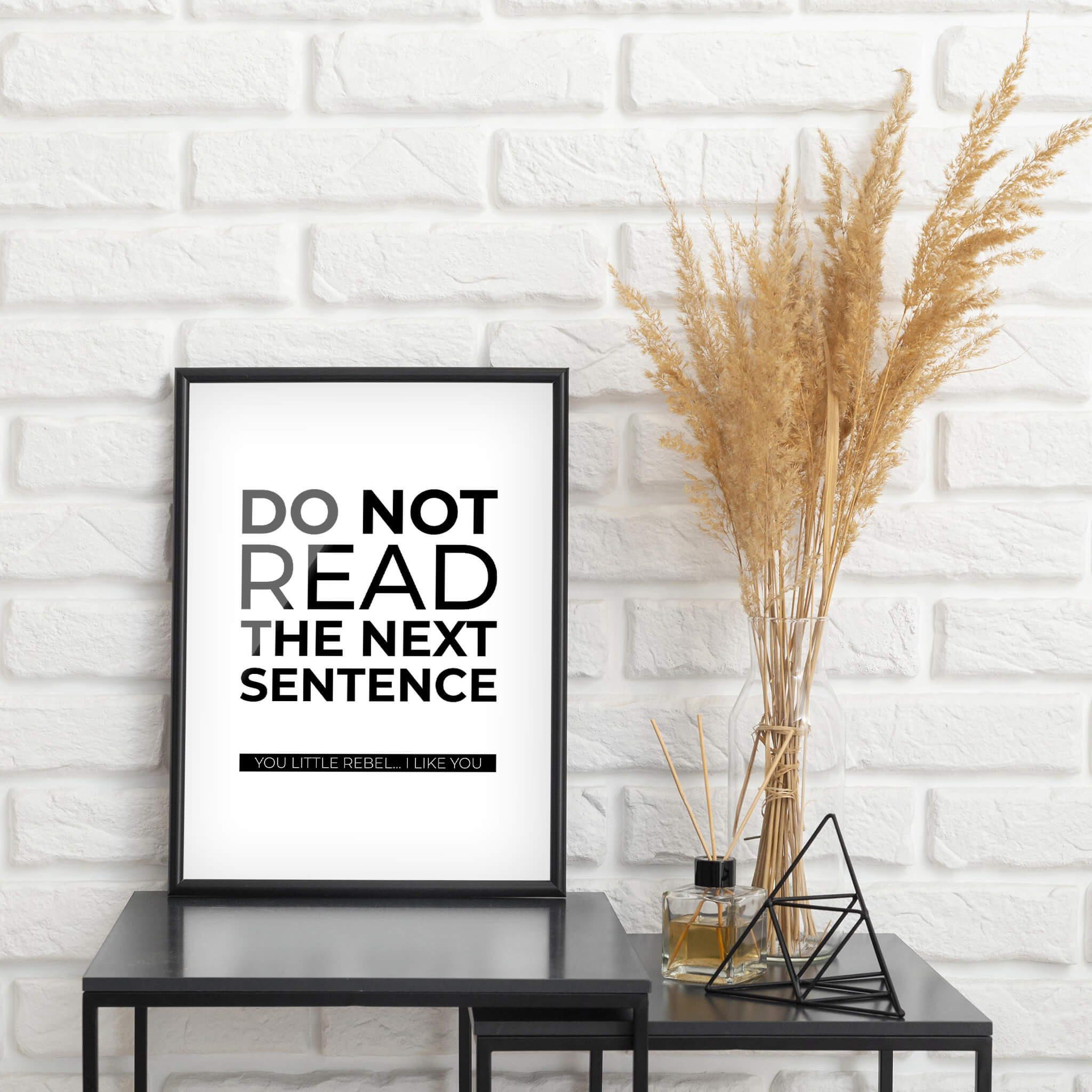 Do Not Read The Next Sentence Poster