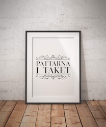 Pattarna I Taket - Text Poster