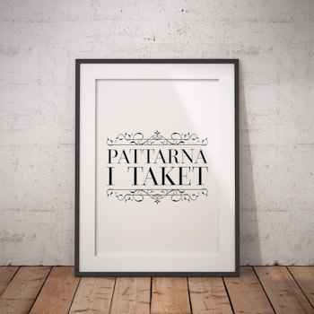 Pattarna I Taket - Text Poster