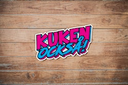 Kuken Också - Synthwave - Sticker
