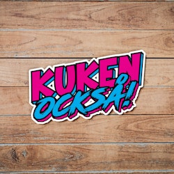 Kuken Också - Synthwave - Sticker