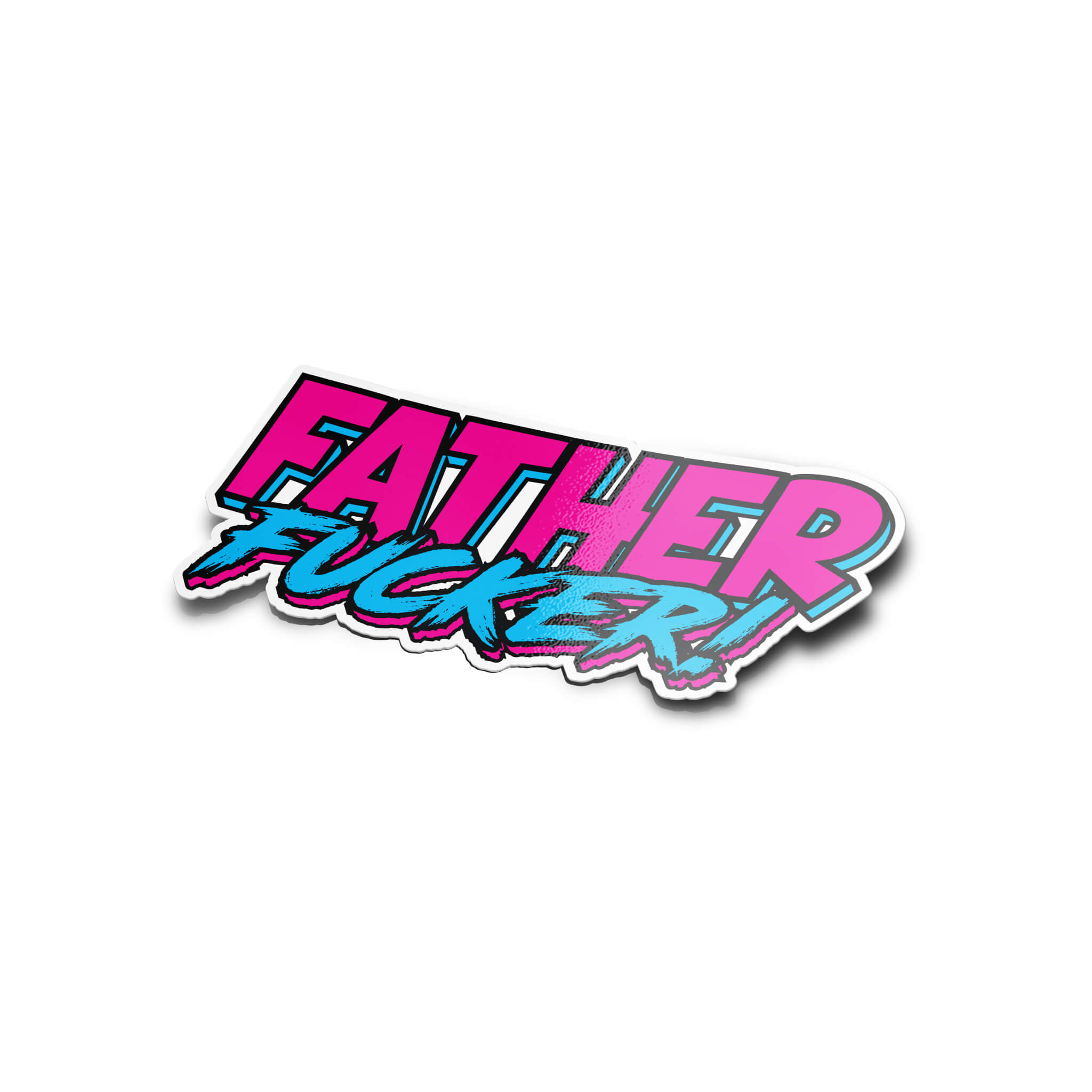 Father Fucker - Synthwave - Sticker