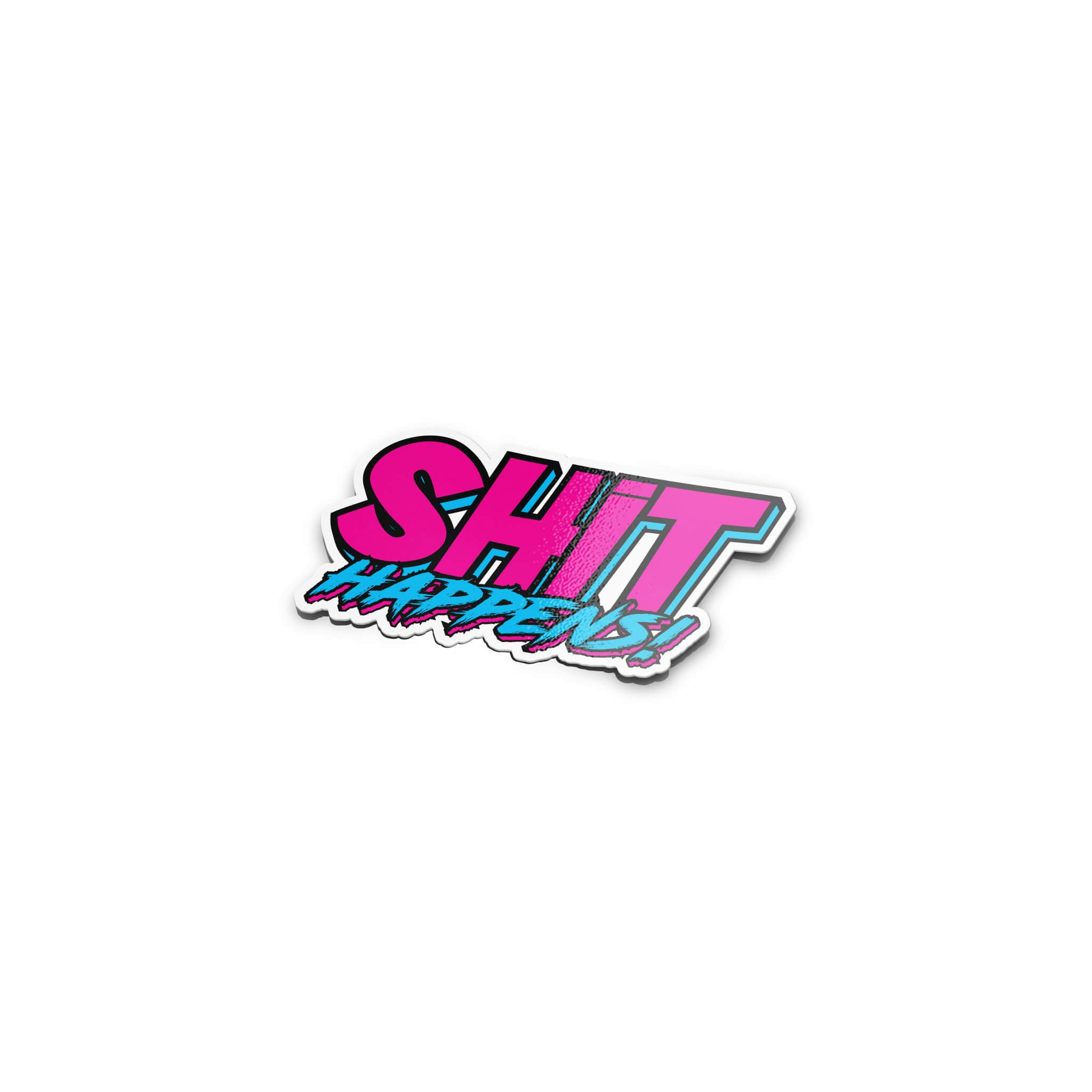 Shit Happens - Synthwave - Sticker