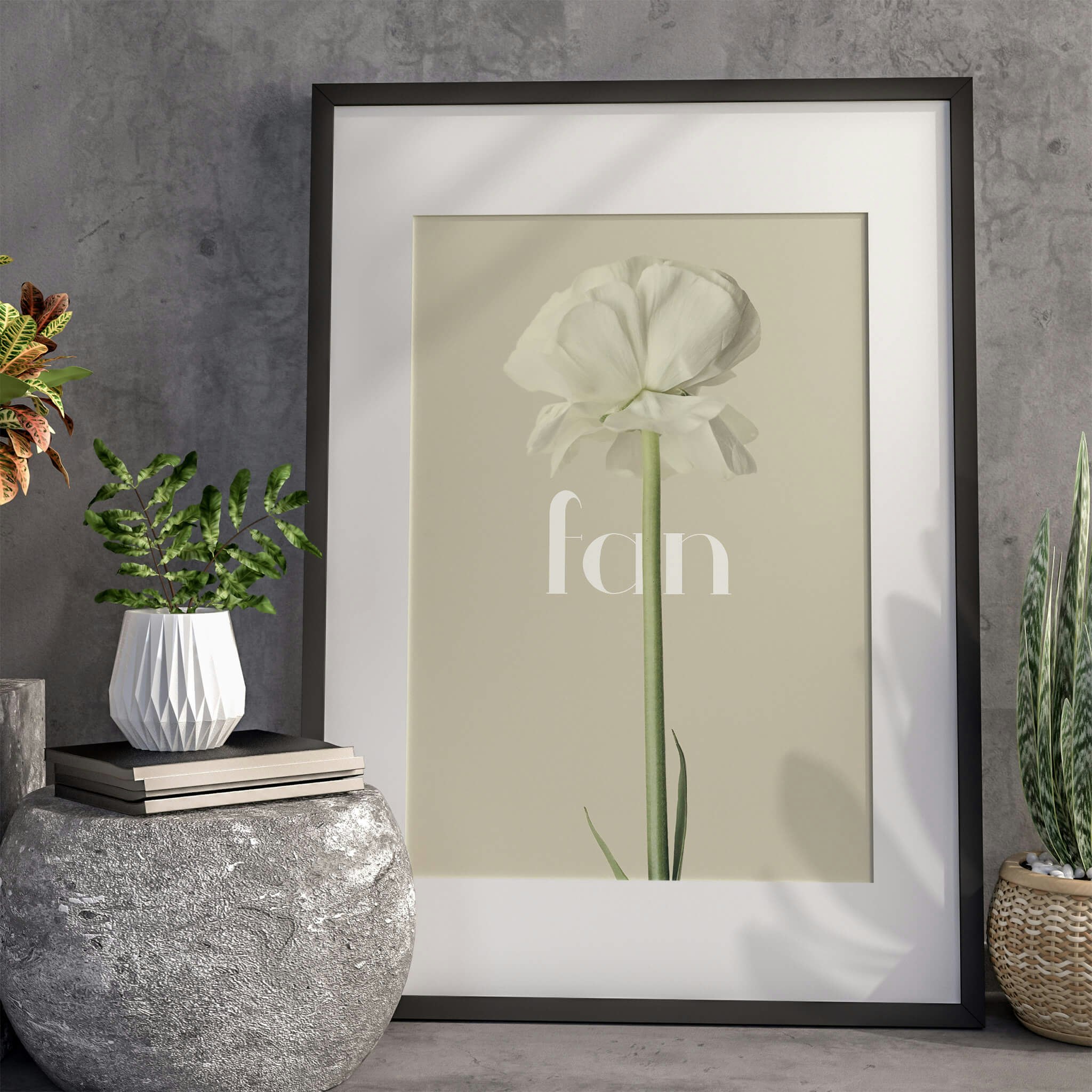 Fan - Floral Poster