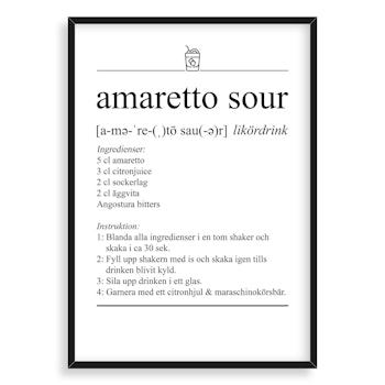 Amaretto Sour Poster