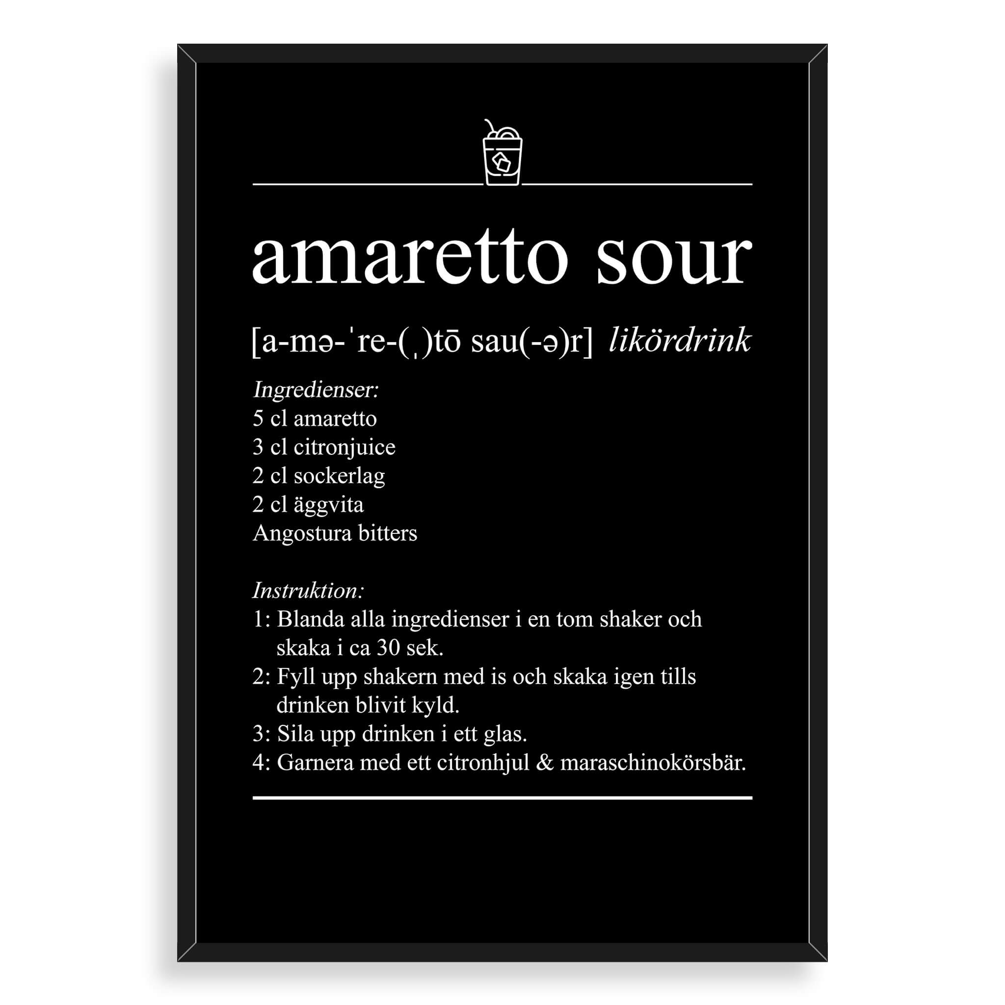 Amaretto Sour Poster