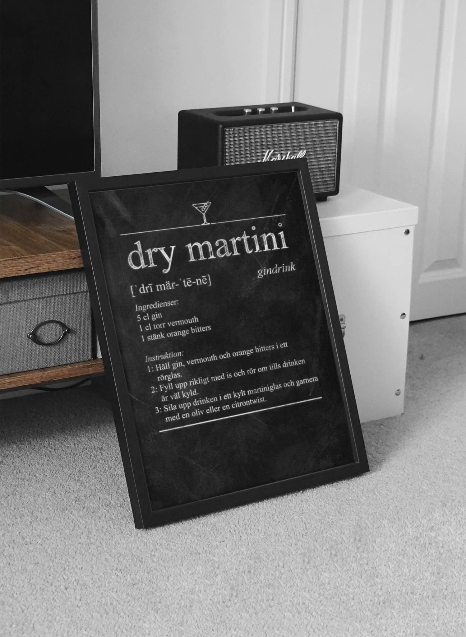 Dry Martini Poster