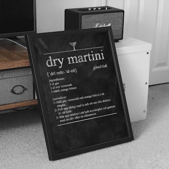 Dry Martini Poster