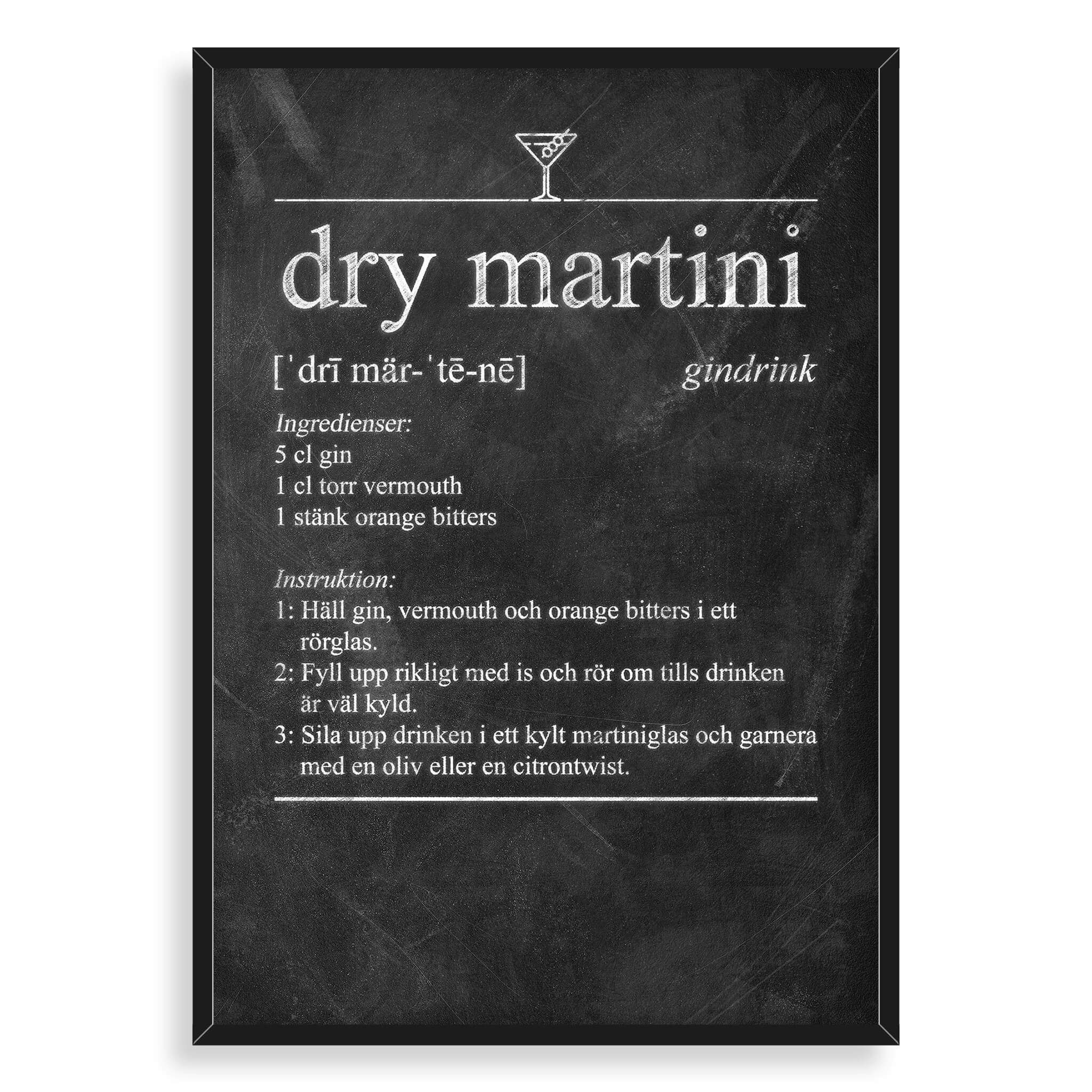 Dry Martini Poster