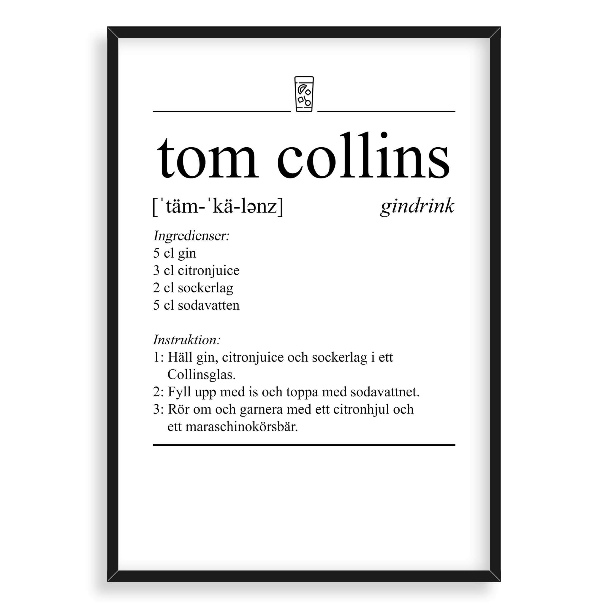 Tom Collins Poster