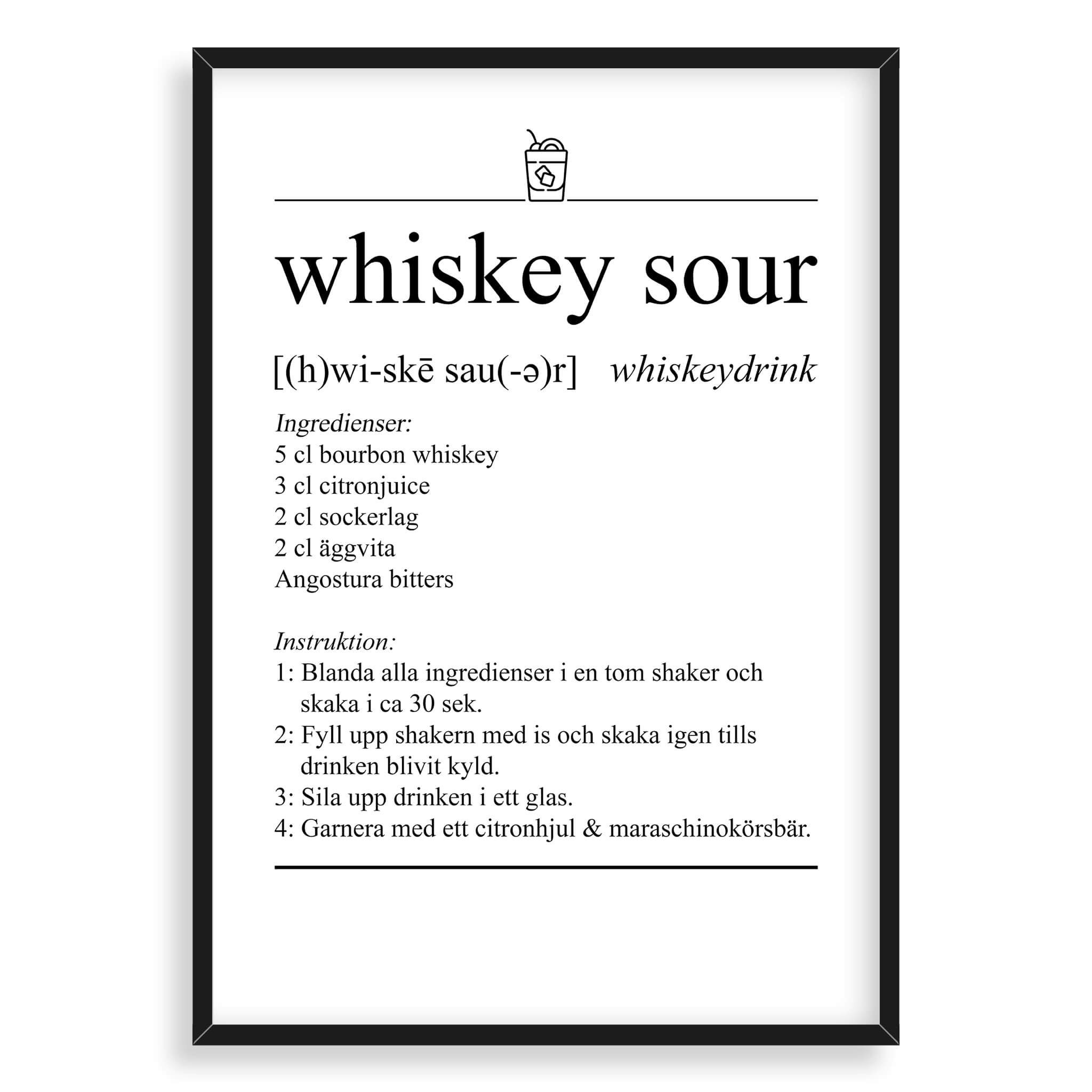 Whiskey Sour Poster