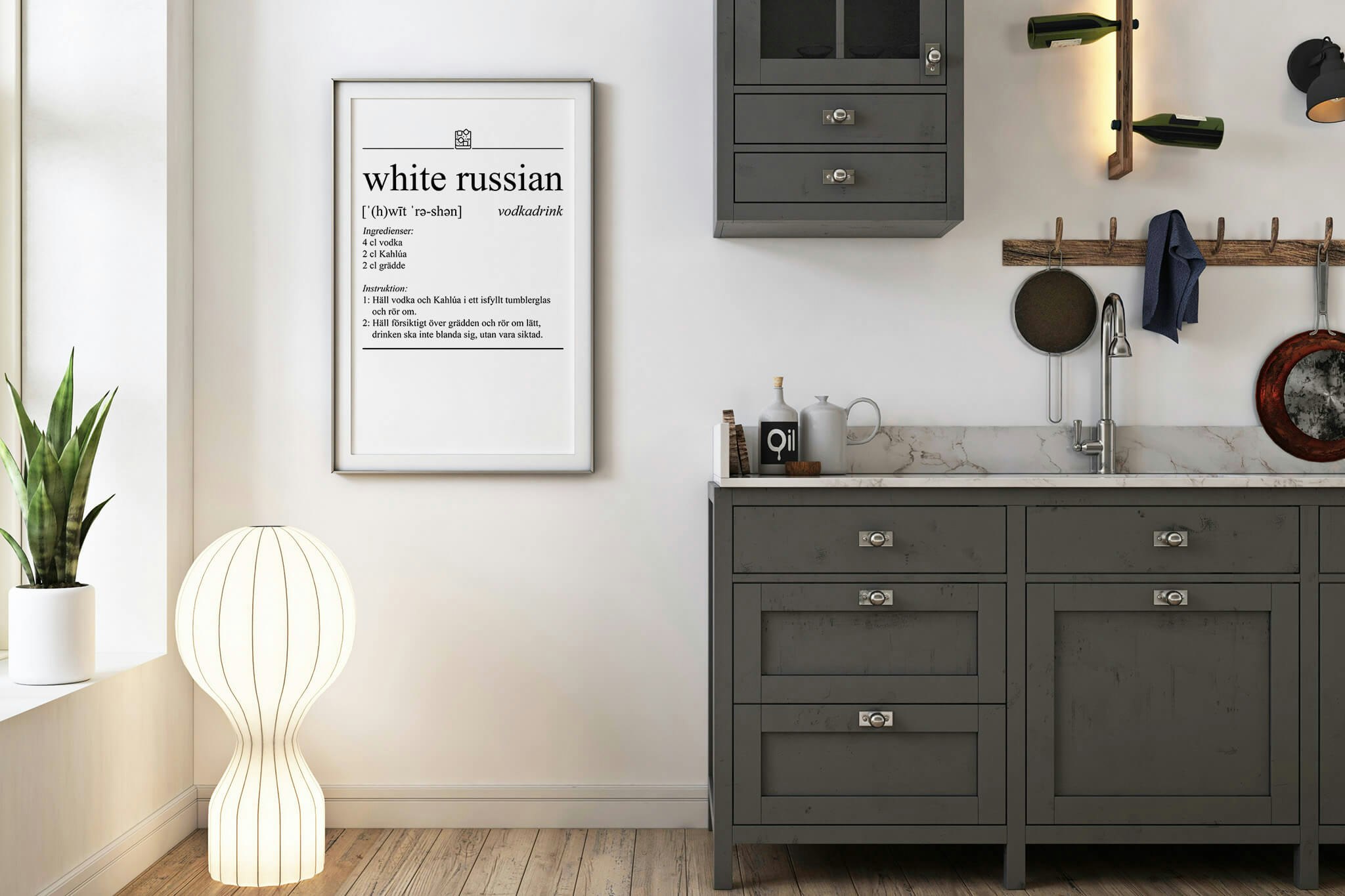 White Russian Poster