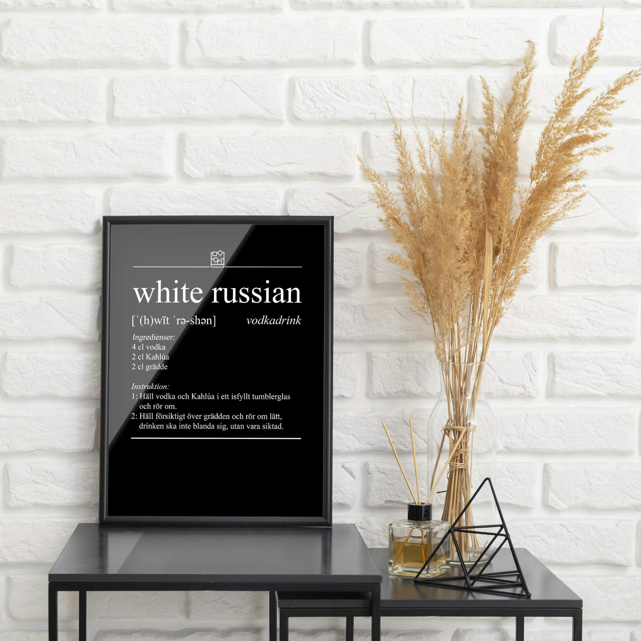 White Russian Poster