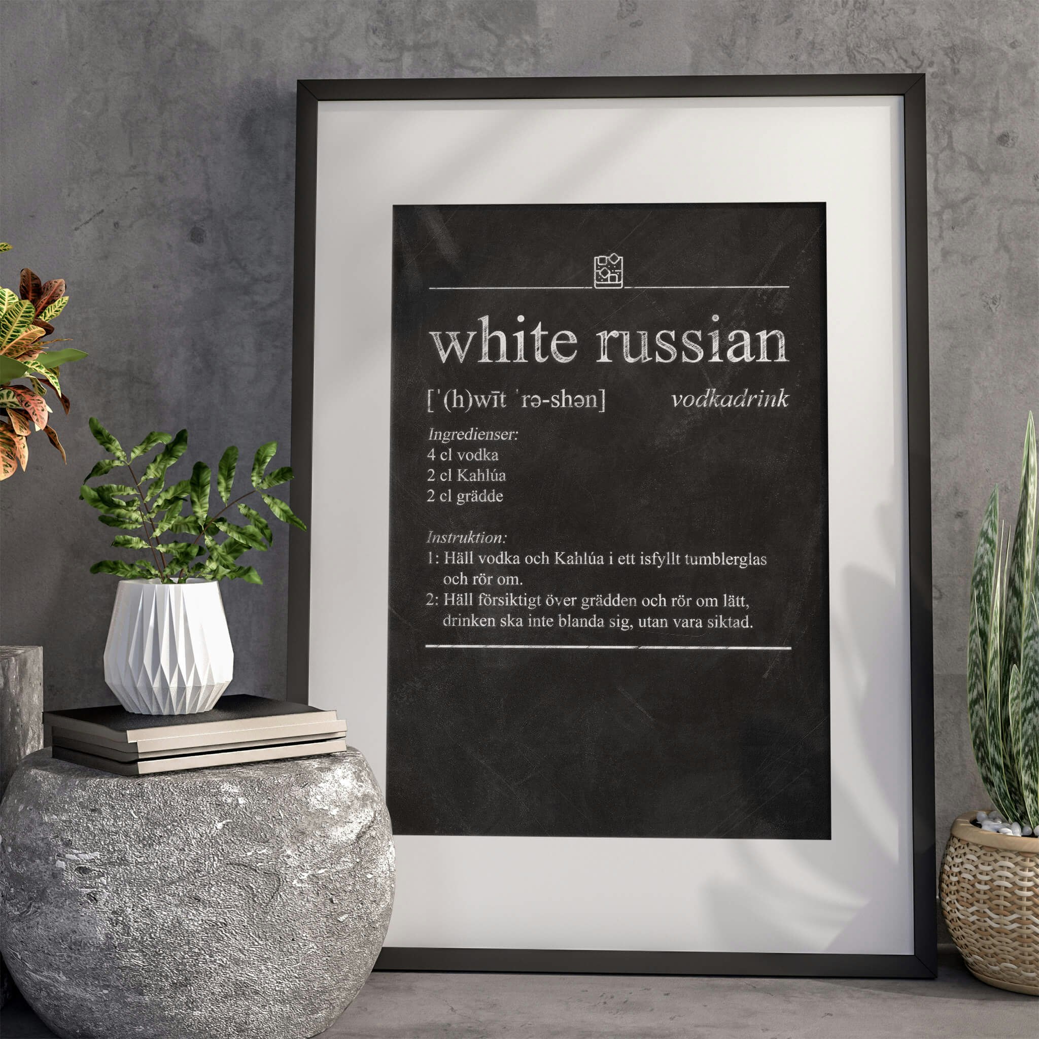 White Russian Poster