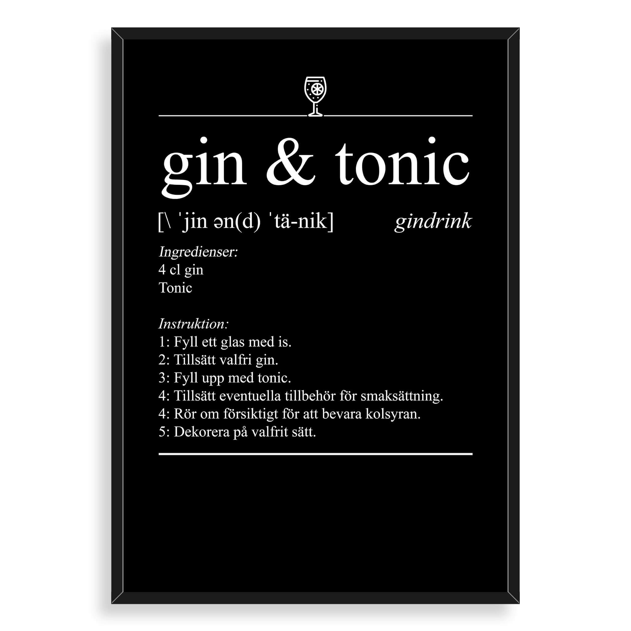 Gin & Tonic Poster