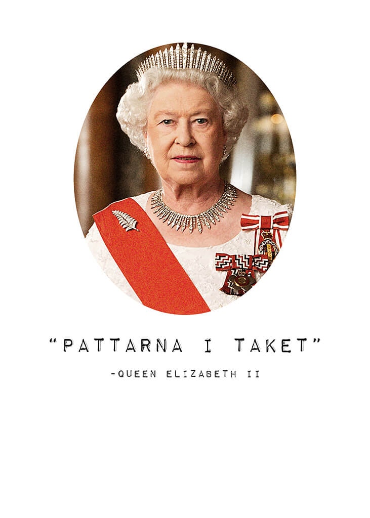 Pattarna I Taket - Drottning Elizabeth II Poster