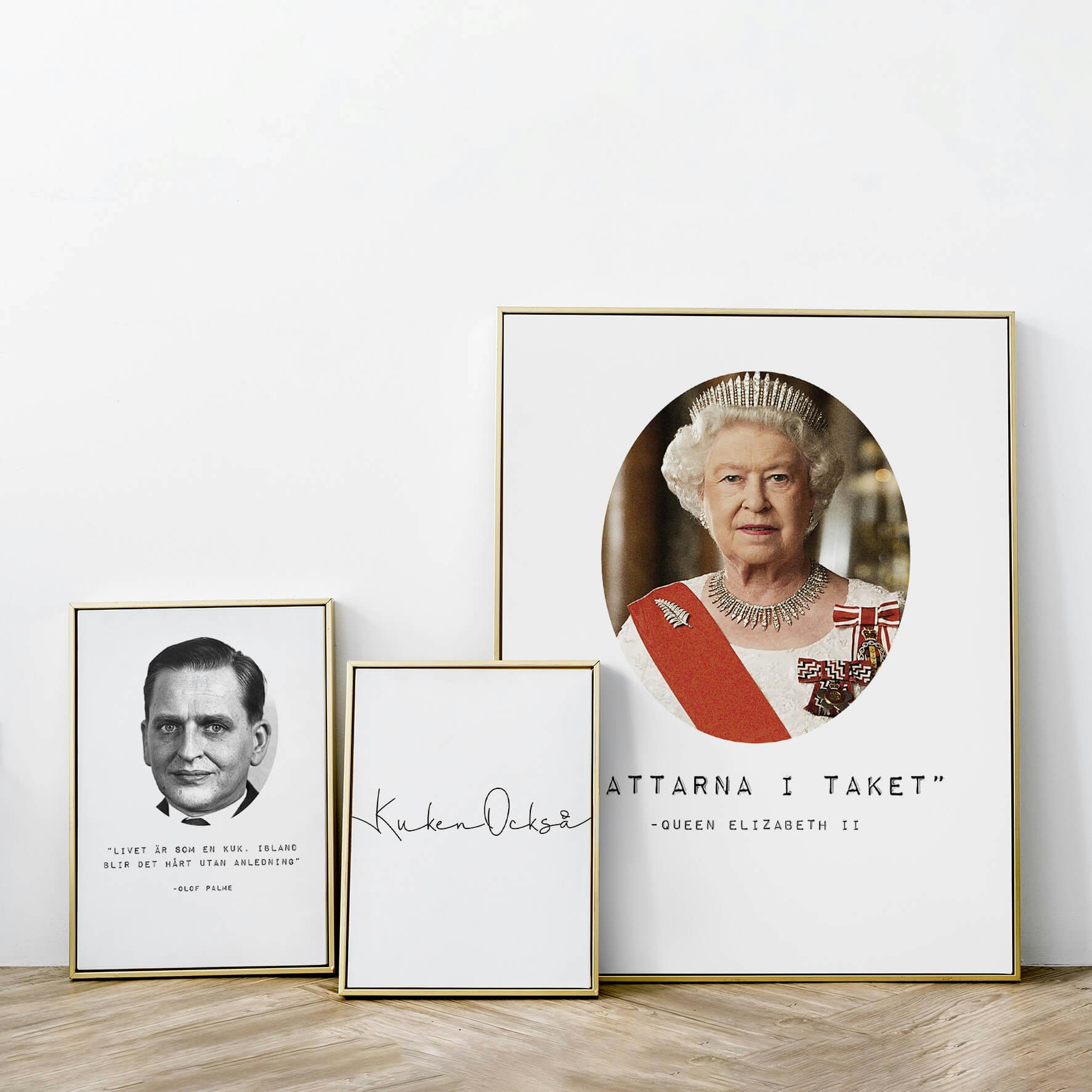 Pattarna I Taket - Drottning Elizabeth II Poster