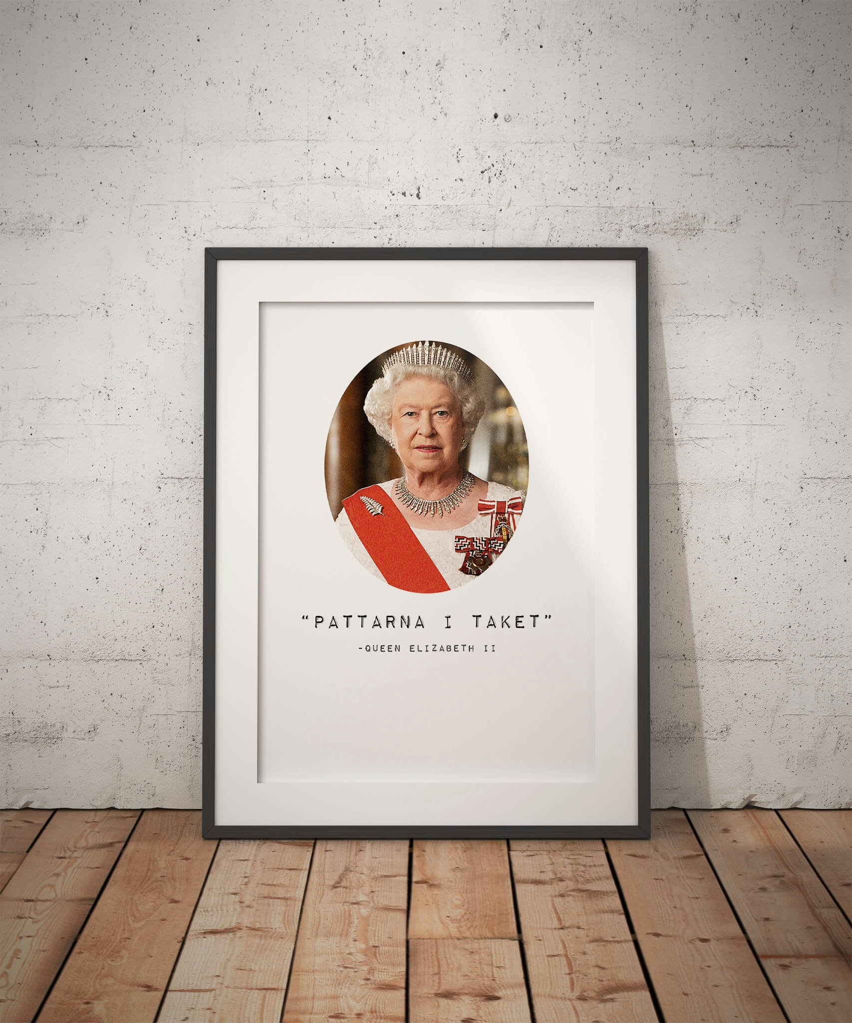 Pattarna I Taket - Drottning Elizabeth II Poster