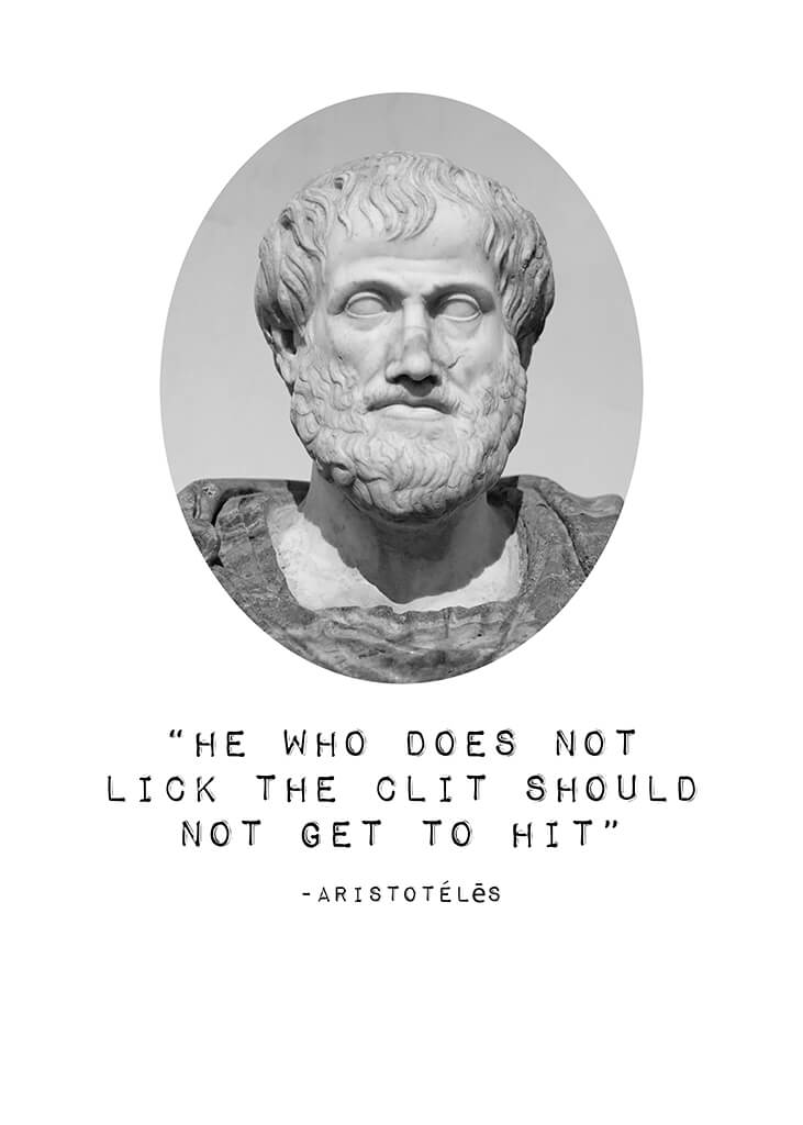 He Who Does Not Lick The Clit Should Not Get To Hit Poster