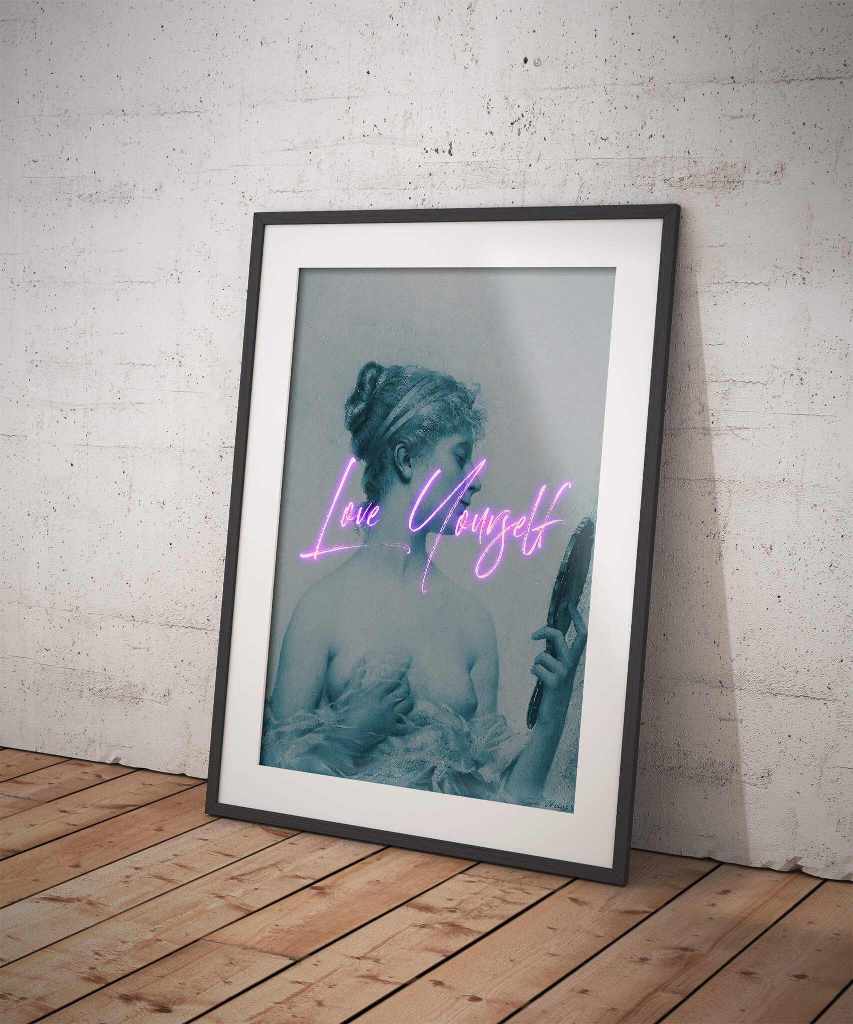 Love Yourself Neon Poster