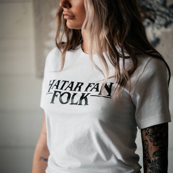 Hatar Fan Folk - T-Shirt (Vit)