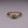 Hexagon, ring med champagnediamant