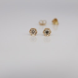 "Hexagon" diamantstuds