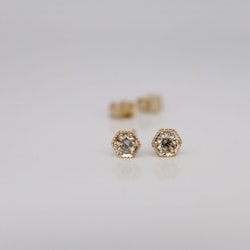 "Hexagon" diamantstuds