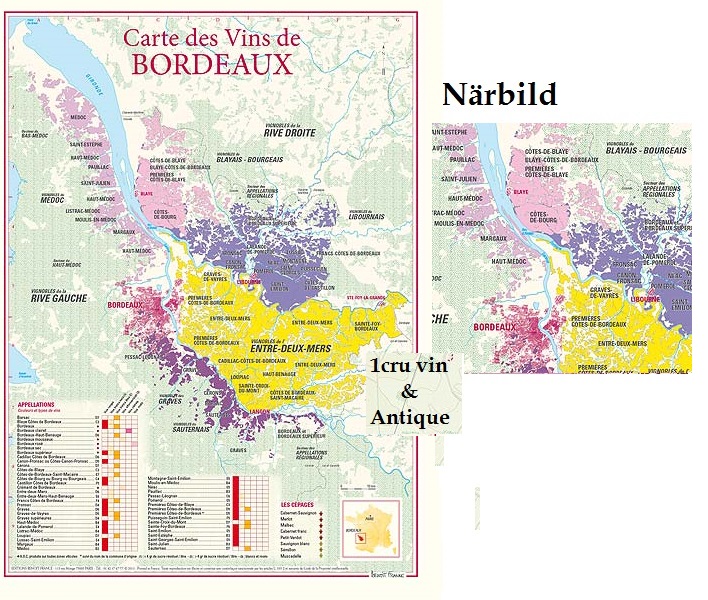 Vinkarta Bordeaux 30 x 40