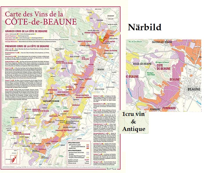Vinkarta Cote de Beaune Bourgogne