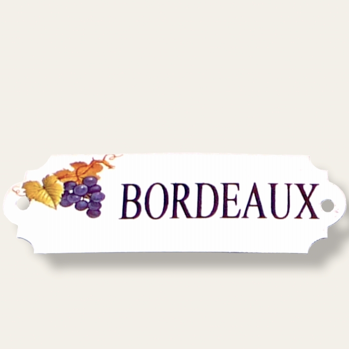 Emaljskylt Bordeaux