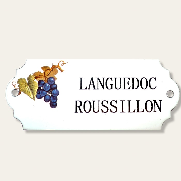 Emaljskylt Languedoc Roussillon