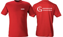 Röd barn T-shirt bomull