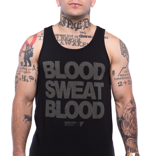 Iron Fist Athletics Mens Blood Sweat Blood Tank M